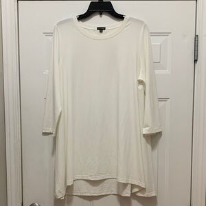 Coco + Carmen Classic Ivory or Winter White Tunic Top Size L/XL Dress